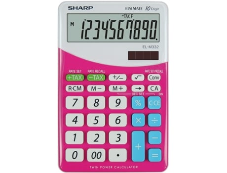 Calculadora de oficina SHARP El-M332 Calculadora financiera rosa SHARP