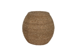 Mesita Auxiliar Seagrass Natural 44x44x43cm