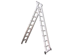Escaleras 2 tramos 2x 10 peld+travesaño 2x3,0 mt.01166 en131