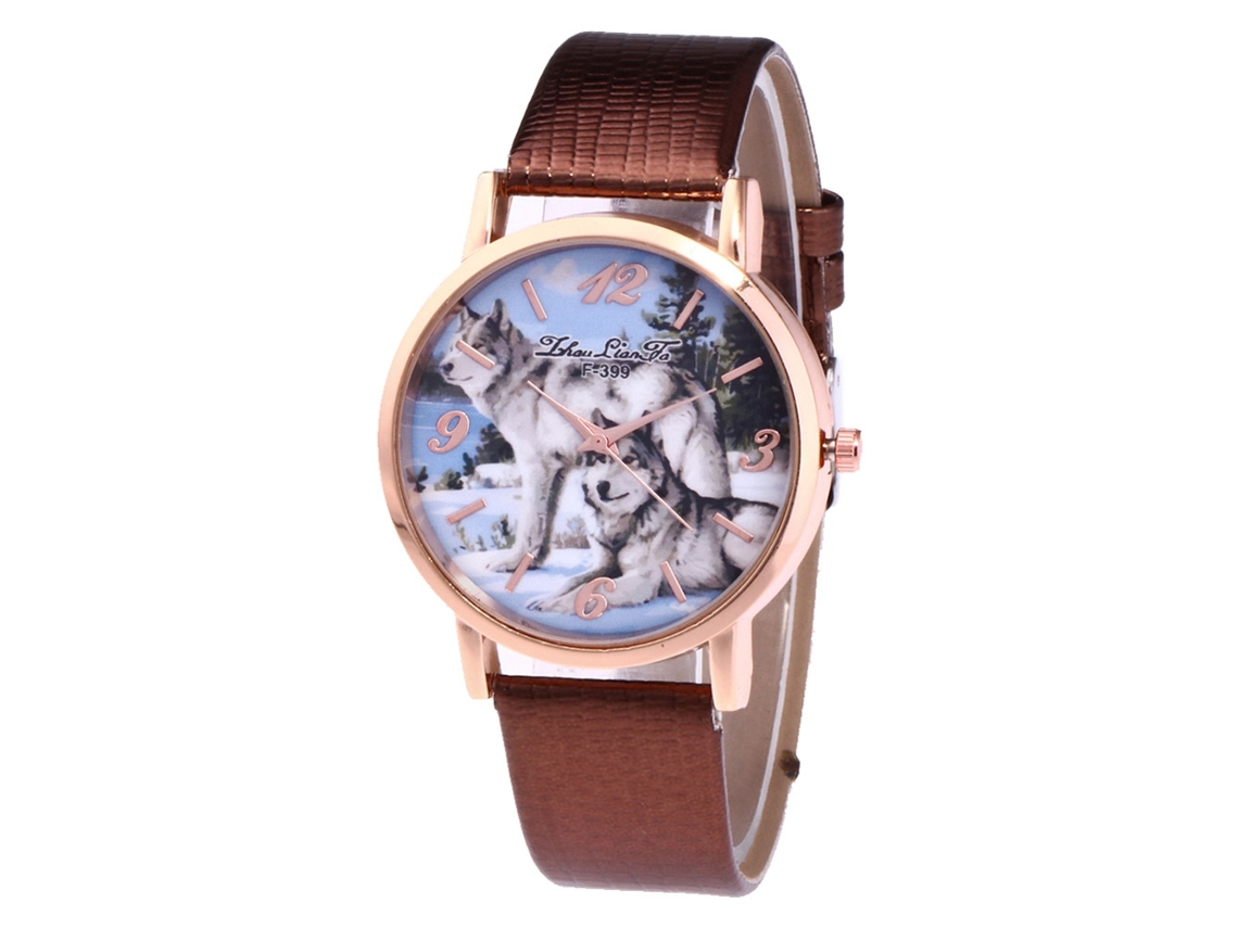 Reloj De Pulsera Analógico De Cuarzo Con Correa De Pu, Esfera Redonda, Unisex, Estilo Casual (rojo)