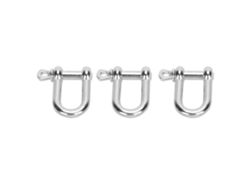 Piezas De Llavero Con Anilla En D Y Brazalete De Paracord En Forma De U De Zinc