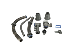 Kit de desagüe para fregadero de cocina resistente a olores y altas temperaturas