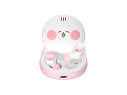 Auriculares Bonito Animado Yizhood Estampada True Wireless Bluetooth Rosa