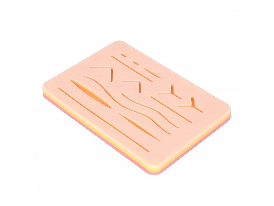 Pad De Practica De Sutura 3 Capas Silicona Grado Alimentario Inodoro Modelo De Piel Simulada Para Estudiantes Y Profesores