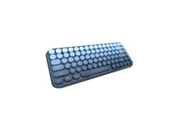 Mini teclado inalámbrico para computadora, colorido, compacto, silencioso y portátil con Bluetooth.