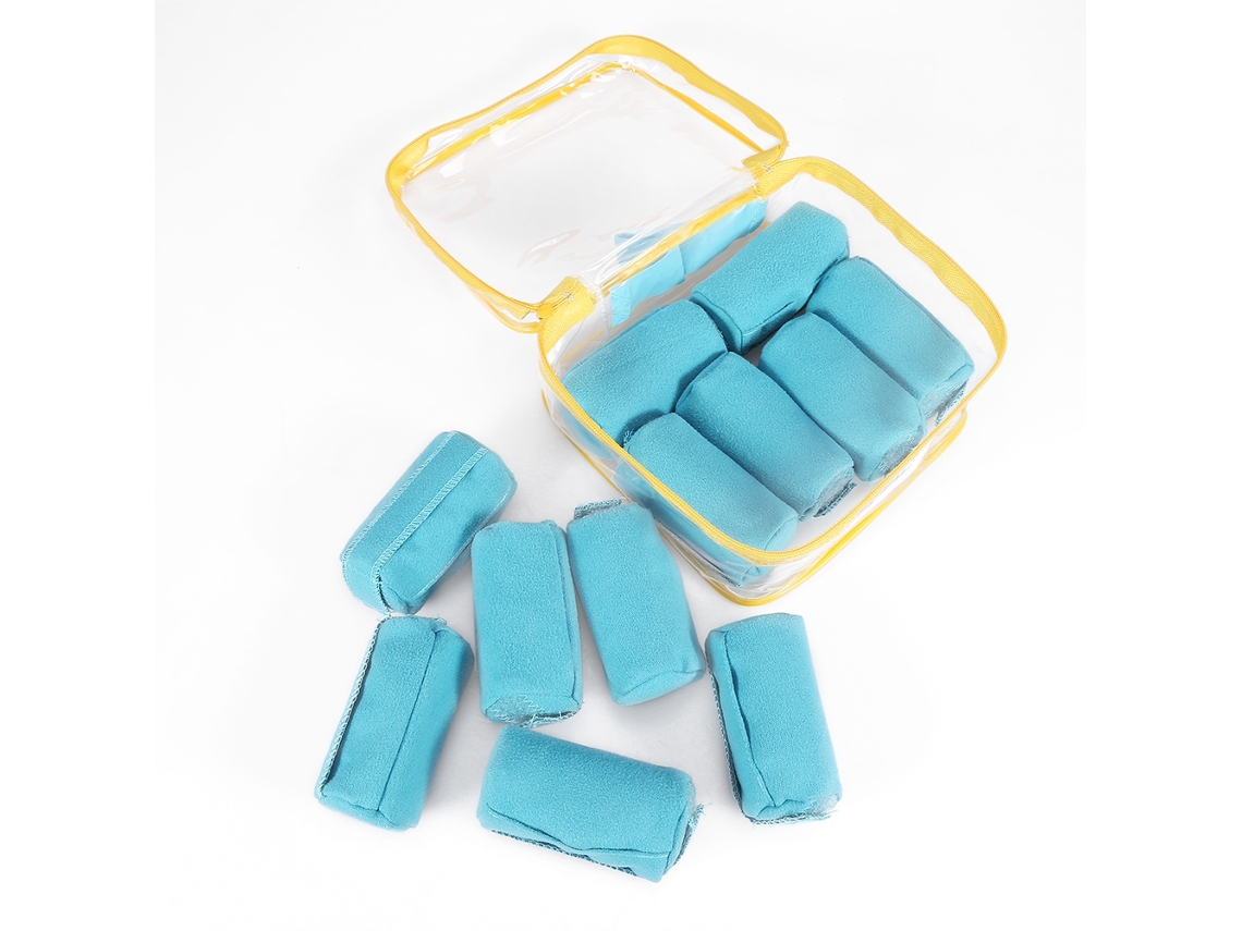 12pcs Mini Cachos De Cabelo Sem Elétrico Esponja Rolete Ferramenta De Cabelo Para Dormir 2