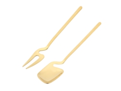 TRUYUETY Experiência Sublime De Servir, Aço Inoxidável De Qualidade Alimentar, Design Ergonômico Curvo, Lavável Na Máquina De Lavar Louças, Perfeito Para Chá E