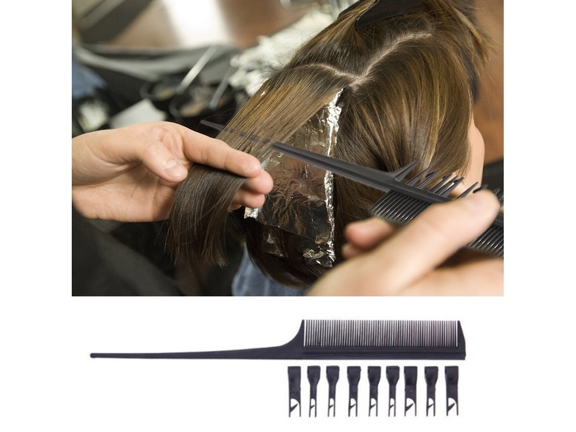Caneta profissional para coloração de cabelo com seção ajustável e função de mechas, ideal para uso pessoal e em ambientes residenciais.