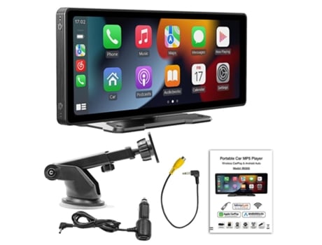 Pantalla de 10,26" VENISYMLIS, receptor de audio portátil para coche con cable compatible con Android Auto, Apple Carplay, Bluetooth, radio FM/AM/R...