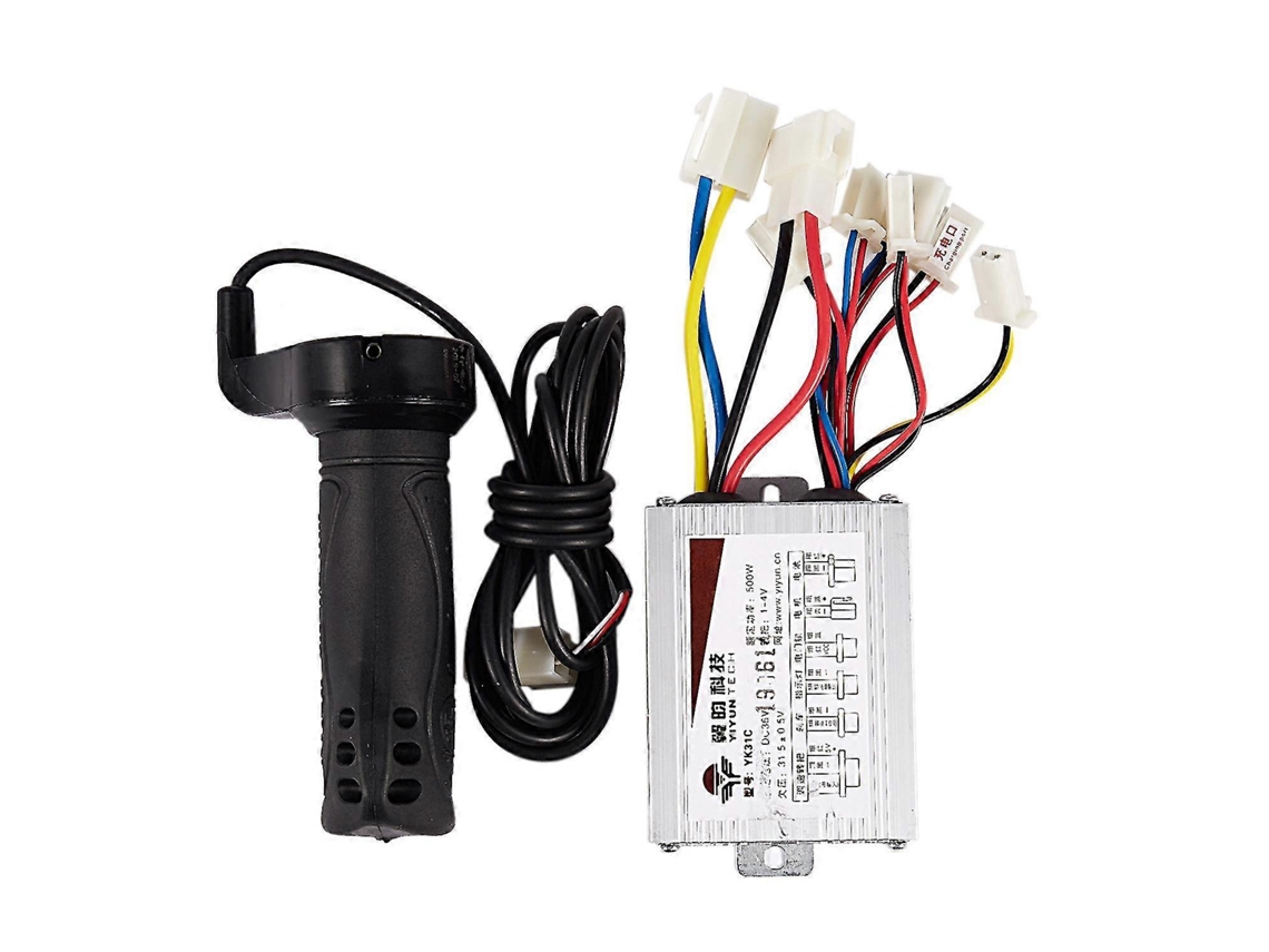 Controlador de velocidad para bicicleta eléctrica de 36 V y 500 W con acelerador.