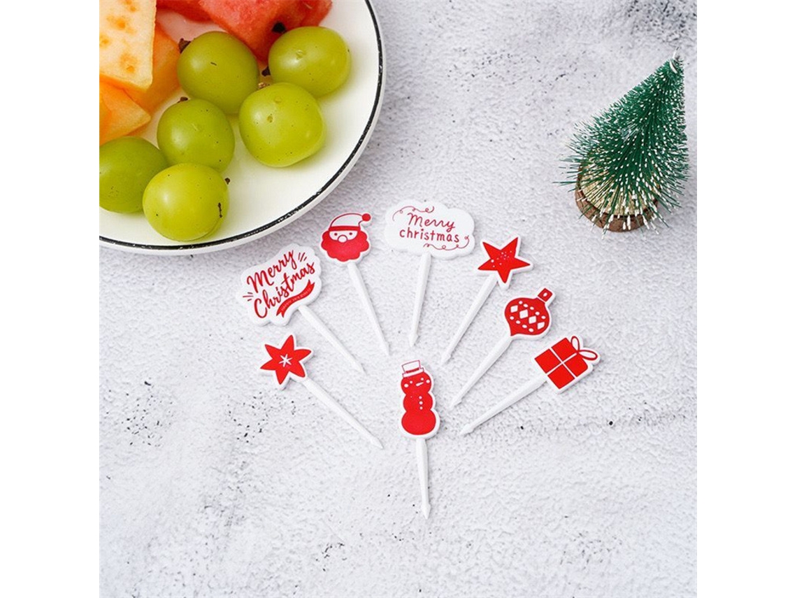 Adornos Navideños: 8 Piezas, Con Papá Noel, Estrellas, Regalos Y Dulces Navideños.