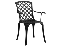 Maison Exclusive - Sillas De Jardín 4 Unidades Aluminio Fundido Negro