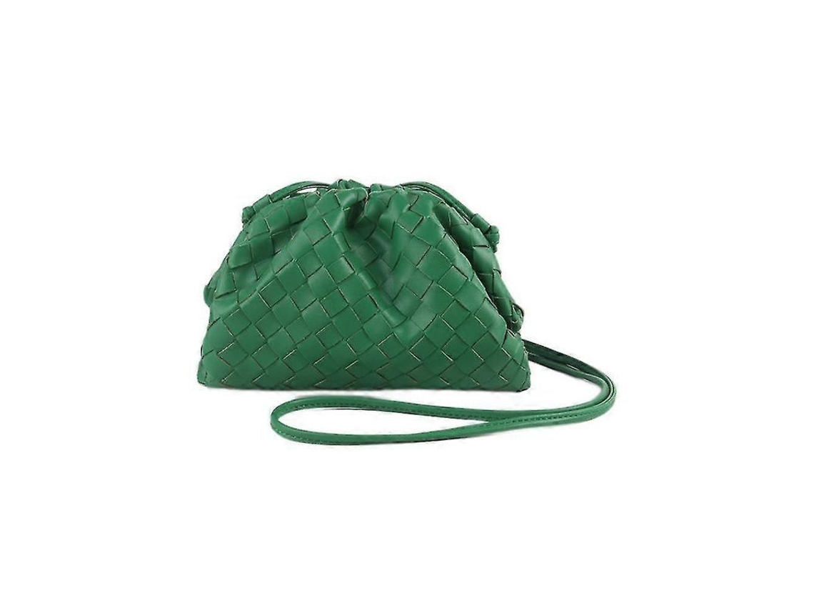 Bolso De Hombro De Tela Pu Cloud Mini Clutch De Piel Con Hebilla Magnética