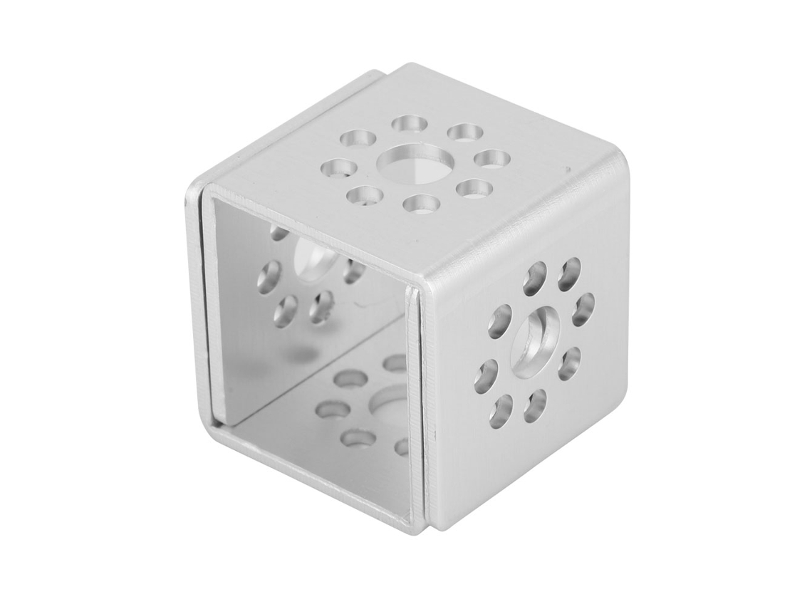 2 unidades de canaletas en U de un solo orificio de 32 mm de aluminio, accesorios para robots compatibles con Tetrixrobotics.