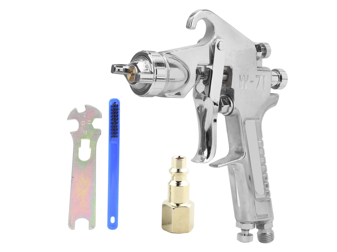 Juego De Pistola De Pintura W-71 Con Depósito Superior De 1,3 Mm, Estilo Americano, Para Pintar Paredes, Coches Y Puertas.