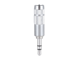 Conector De Auriculares (plateado Con Rodio Y Platino, 3.5 Mm Recto)