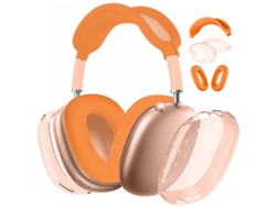 Funda Protectora Para Airpods Max, Tpu Y Silicona Transparente Y Suave, Resistente A Los Arañazos (naranja) Czhhmart
