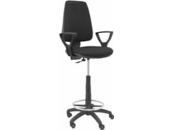 Silla de Escritorio Alta PIQUERAS Y CRESPO Elche Cp Negro (Brazos Fijos - Tejido)