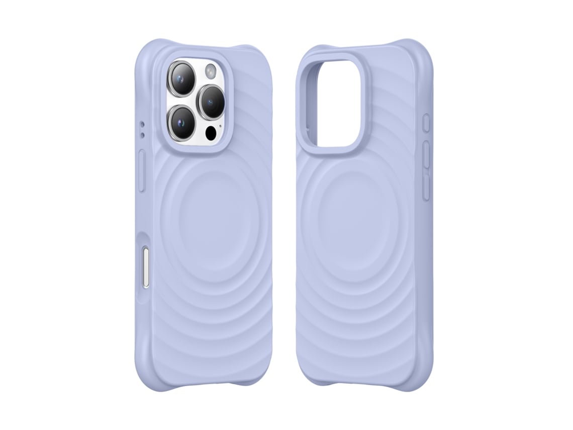 (morado, Iphone 13 Pro) Funda Magnética Para Iphone, Cobertura Total Con Silicona Líquida.