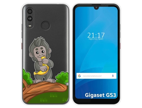 Carcasa Gigaset GS3 TUMUNDOSMARTPHONE Dibujos Transparente Multicolor