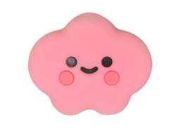 Protector de cable de carga USB Aetheria, diseño de nube rosa de dibujos animados, PVC duradero
