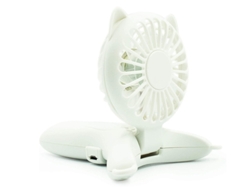 Mini ventilador portátil de collar, versión mejorada 2022, ventilador facial Yizhood de 3 velocidades (blanco)