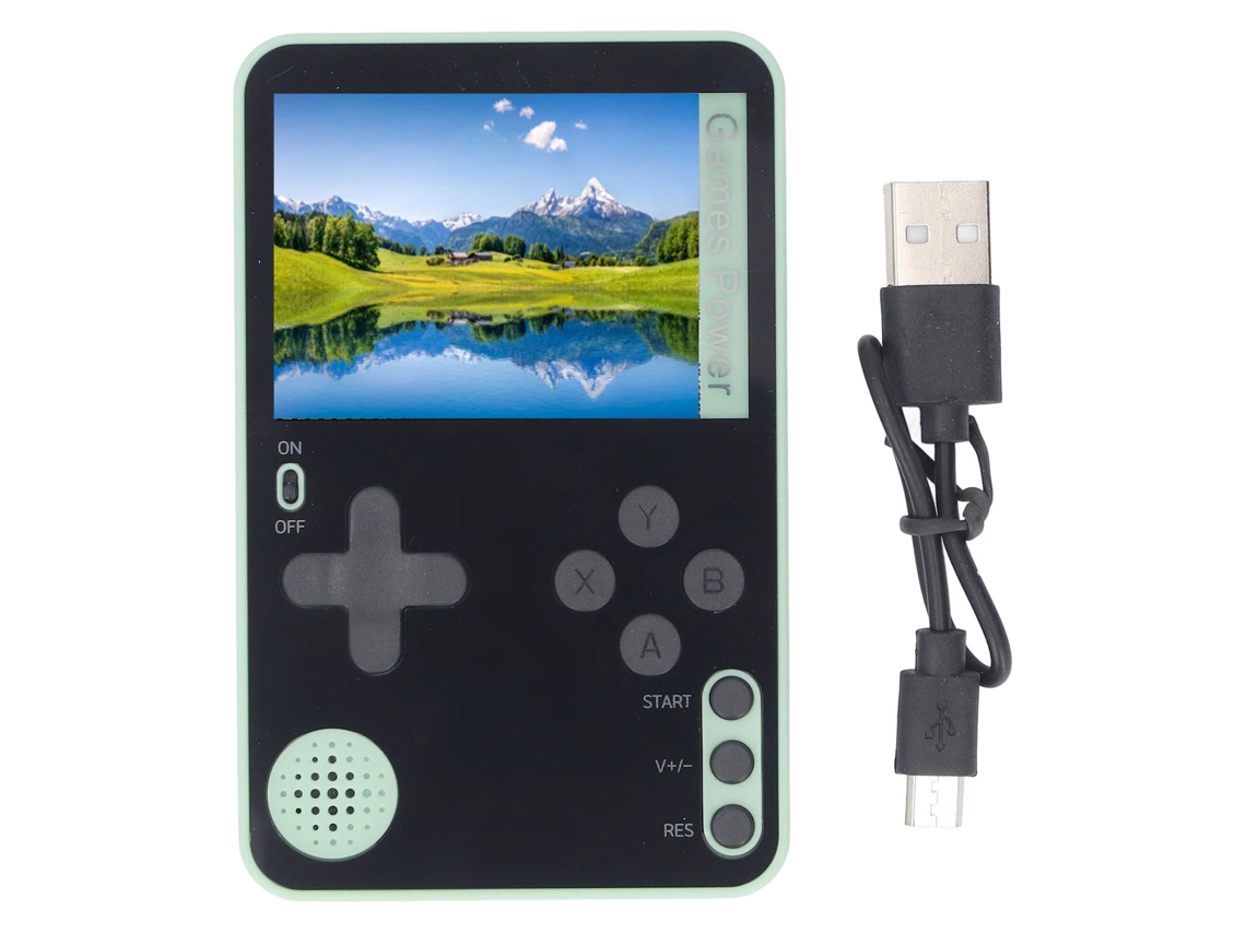 Consola de juegos portátil con pantalla de 2,4 pulgadas y juegos integrados