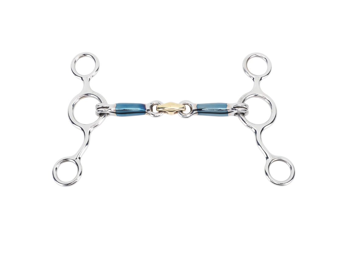 Mordaza De Hierro Inoxidable Para Caballo Snaffle Profesional Equina