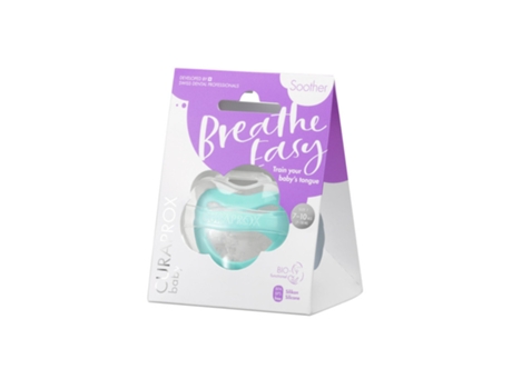 Chupete CURAPROX Breathe Easy Turquesa Tam. 1 (7-18 meses)