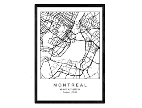 Lámina NACNIC Mapa Montreal (A3)