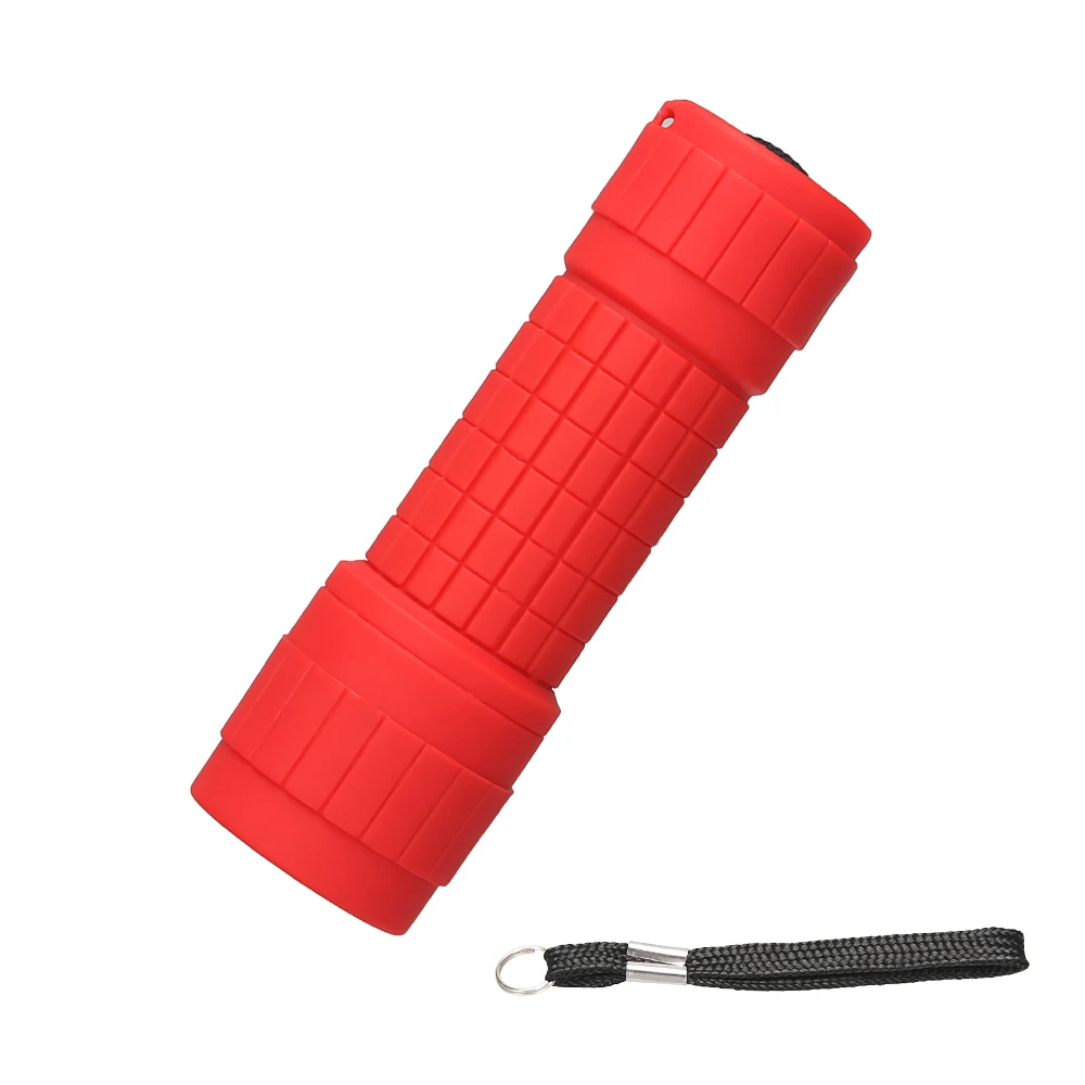 Mini Lanterna Led, Feita de Liga de Alumínio, com Cordão. MDUG (vermelha)