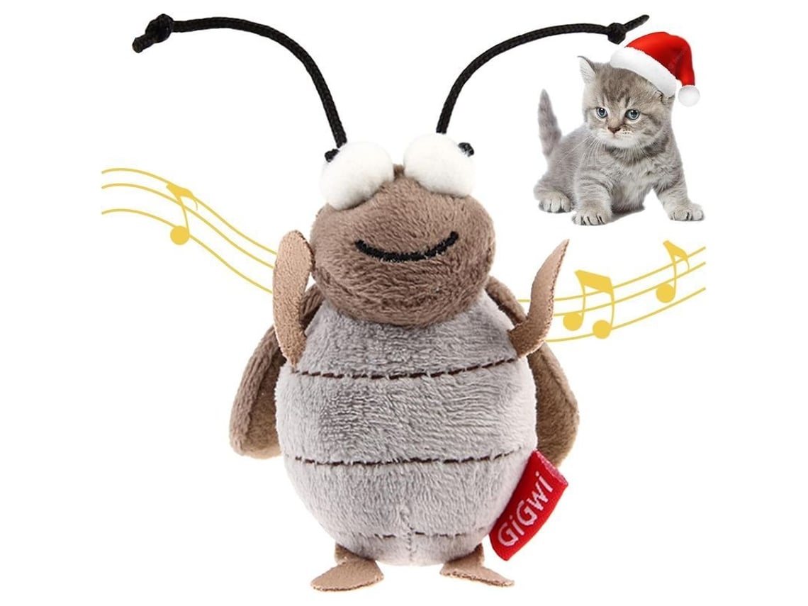 Juguete Interactivo Para Gatos Con Sonidos De Insecto, Squeaking Creativo En Forma De Grillo, Suave Y Seguro