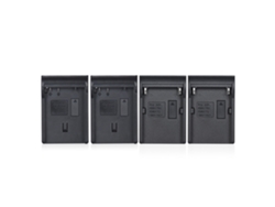 Cargador de baterías de 4 canales para Sony NP-F970, NP-F550, Canon LP-E6, Nikon EN-EL15, LCD y USB