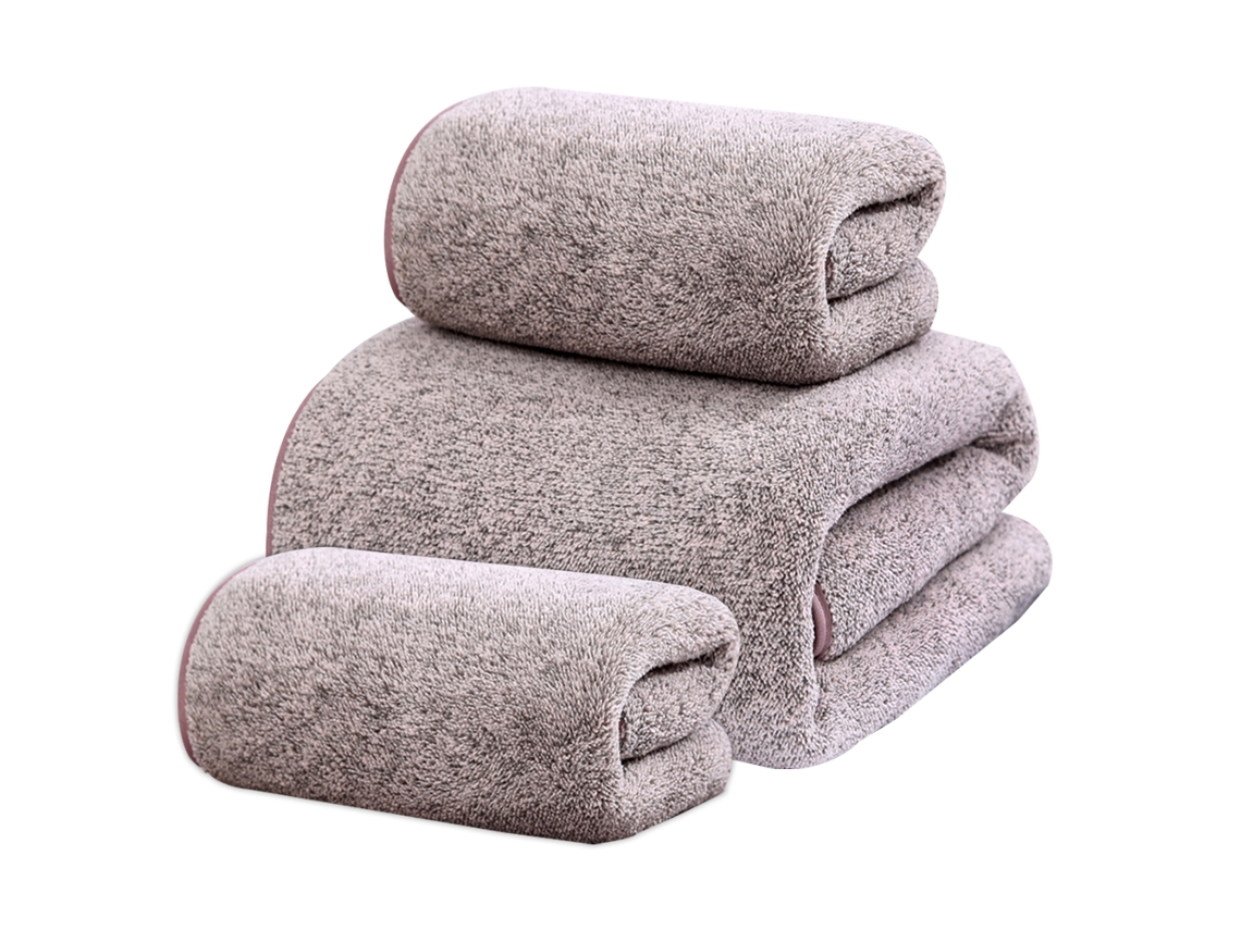 Conjunto De Toallas De Calidad Premium De 3 Piezas (1 X Toallas De Baño, 2 X Toallas De Lavado), Toallas De Ducha Altamente Absorbentes