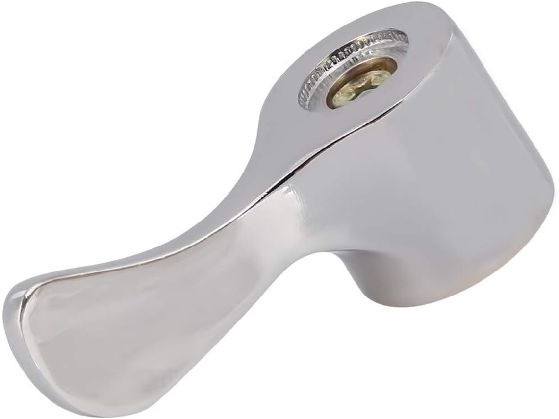 Manija de herraje altamente pulida, reemplazo directo para su grifo, superficie de espejo con diseño elegante y movimiento suave para el área de lavado.