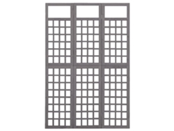 Biombo | Mampara/Enrejado 3 Paneles Abeto Macizo 121x180 Cm Gris Wsd889332 Adorável Casa