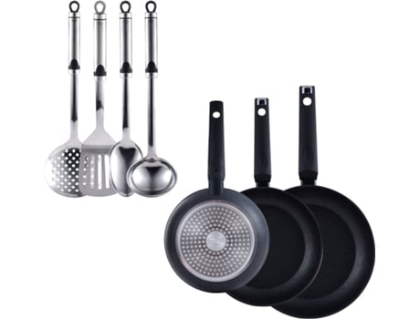 Batería de Cocina SAN IGNACIO (Aluminio - 20x24x28 cm - 7 Un)