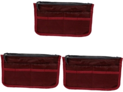 Neceser Espacioso De 3 Piezas Con Doble Compartimento Para Un Almacenamiento Práctico Y Elegante.