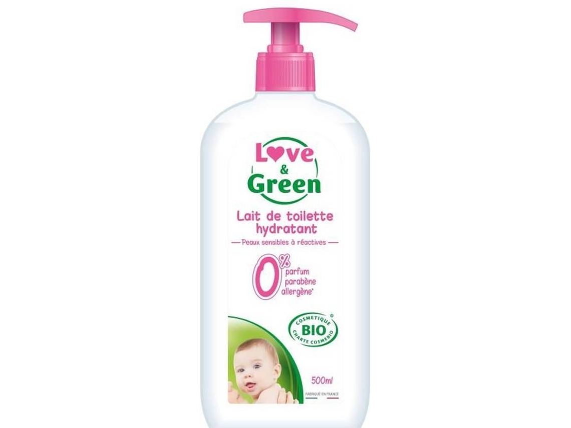 Crema Corporal LOVE & GREEN Lait de Toilette 500Ml Bio (500 ml)