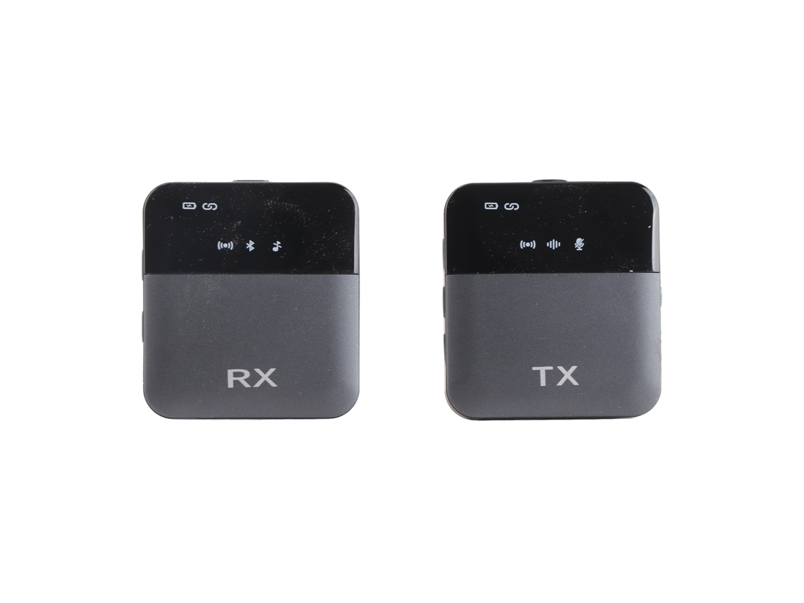 Micrófono de solapa inalámbrico para cámara, iPhone y USB - Sistema de micrófono inalámbrico