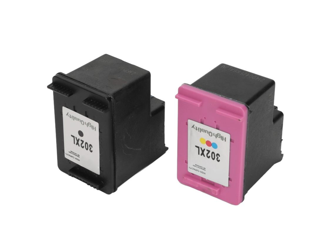 2 Piezas Cartucho De Tinta 302xl Esponja De Alta Densidad Abs Duradero Compatible Amplio Para Impresoras Inkjet Envy Officejet