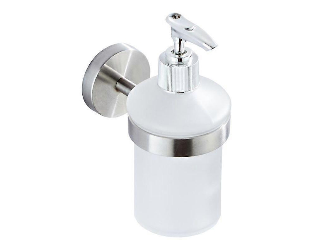 Dispensador de jabón líquido de pared de acero inoxidable de 200 ml con bomba de presión manual y champú para baño El Rosewell