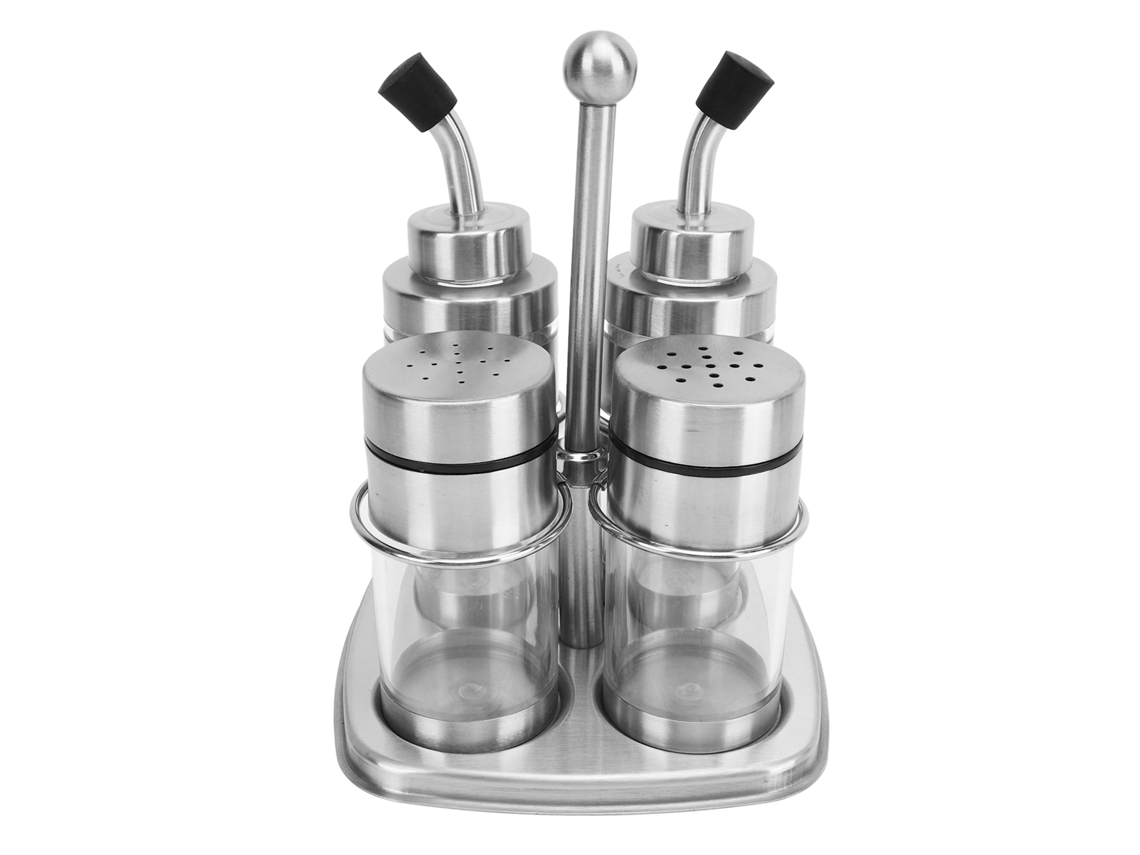 Juego de 4 tarros de especias de acero inoxidable 304 para cocina