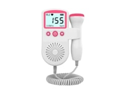 Monitor Portátil De Doppler Fetal, Detector Fetal, Ecrã Lcd De Bolso, 50-230 Mhz, Cuidados Pré-natais, Rosa