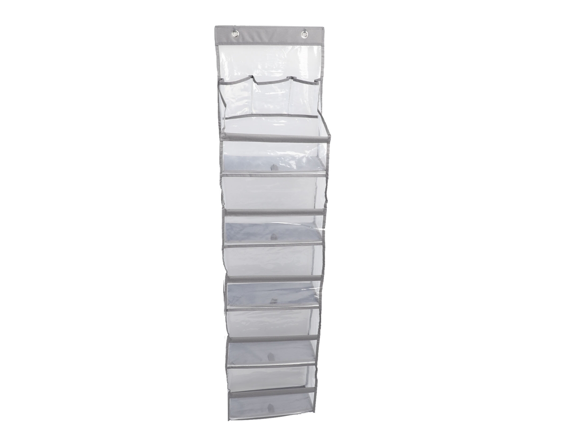 Organizador Multifuncional Para Colgar En La Puerta, Con 5 Niveles Y 3 Bolsillos Con Ganchos Para Armario, Baño Y Despensa.