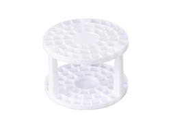Soporte para brochas de maquillaje - blanco