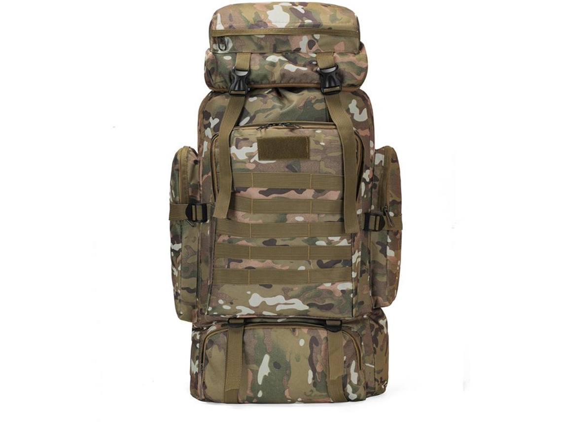 Mochila Táctica Para Acampar Y Hacer Senderismo Al Aire Libre, Gran Capacidad De 80 L (camuflaje Cp), Chrui