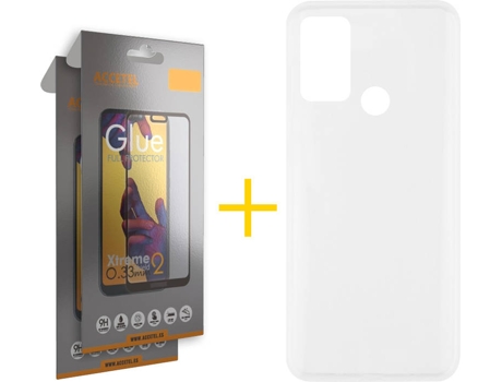Kit Funda + 2 Protectores de Pantalla Oppo A53s ACCETEL Full Liso (Transparente)