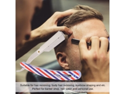 Navaja recta plegable de acero inoxidable estilo barbero