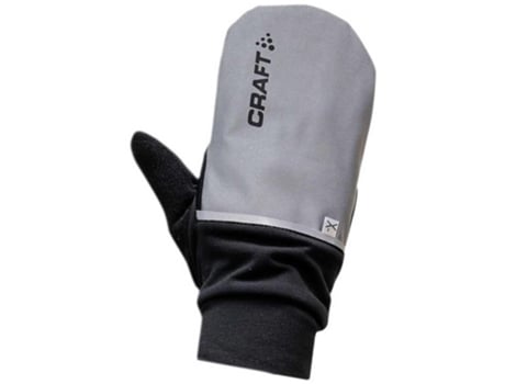 Guantes para Hombre CRAFT Mitenes Hybrid Weather Negro para Ciclismo (XL)